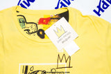 BASQUIAT x UNIQLO T-shirt Brand new size:L color:yellow,Free Economy shipping for AISA, US, AUS, CAN, UK, EURO!