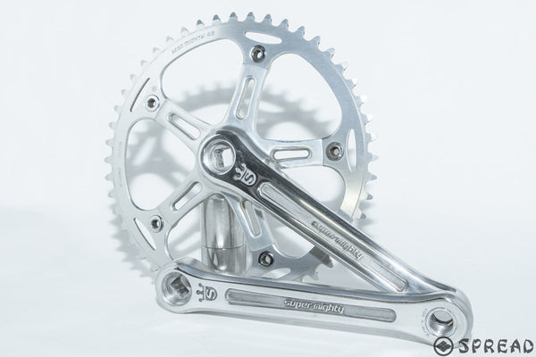 SUGINO SUPER MIGHTY crank arm NJS approved and SUGINO AERO MIGHTY chain ring 48T NJS approved