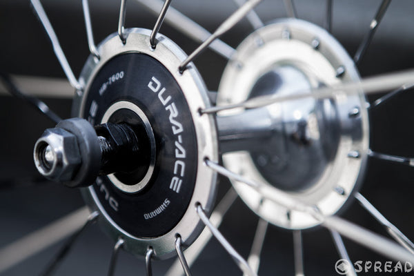 ARAYA　DURA-ACE　デュラエース　HB-7600　ホイールセット ARAYA 「アラヤ」 GOLDリム SHIMANO DURA-ACE TRACK HB-7600ハブ