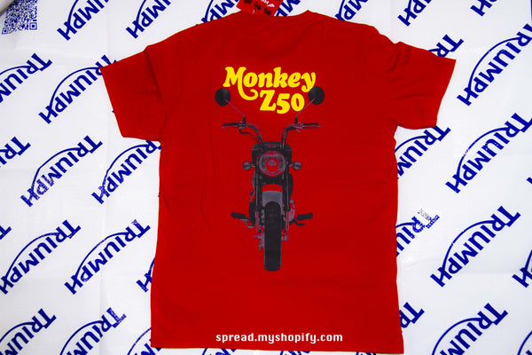 HONDA Z50 MONKEY x UNIQLO T-shirt Brand new size:M color:red Free Economy shipping for AISA, US, AUS, CAN, UK, EURO!