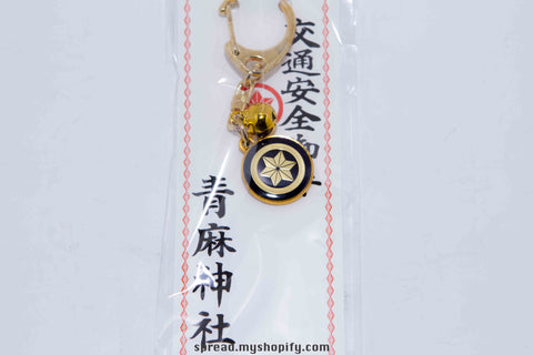 Japanese charm of AOSO shrine color: black and gold